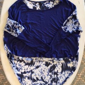 GUESS blue and white tunic/blouse